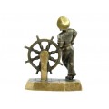Statuetă din bronz ilustrând un căpitan de marină | atelier Nimor | URSS | cca.1980