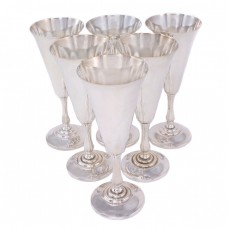 Serviciu Art Deco de cupe din argint pentru cocktail | atelier Pampillonia Ignazio fu Enrico | cca. 1945 Serviciu Art Deco de cupe din argint pentru cocktail | atelier Pampillonia Ignazio fu Enrico | cca. 1945