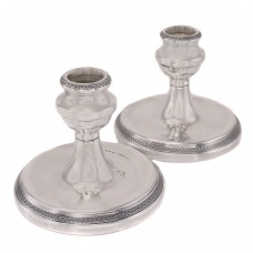 Pereche de sfeșnice din argint sterling în stil Empire | atelier V & B Milano  Pereche de sfeșnice din argint sterling în stil Empire | atelier V & B Milano