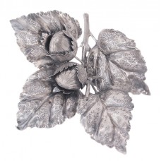 Remarcabilă decorațiune pentru masă din argint | Ramura de  alun | manufactură de atelier florentin | cca. 1970 Remarcabilă decorațiune pentru masă din argint | Ramura de  alun | manufactură de atelier florentin | cca. 1970
