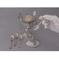 Garnitură confiturer din argint pentru servirea dulcețurilor | atelier padovan | cca.1950