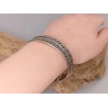 Brățară cuff balineză manufacturată în argint | Indonezia 