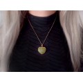 Pandant locket din aur galben 9k și argint aurit decorat cu diamante și smaralde naturale 