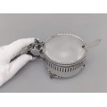 Garnitură din argint cu bol și linguriță pentru servirea caviarului | cca.1950