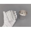 Pereche pahare din argint 925 pentru servirea apei | manufactură de atelier Brandimarte Guscelli | Italia cca.1975