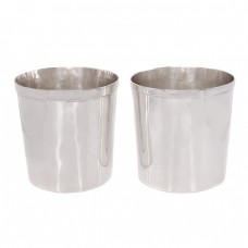 Pereche pahare din argint 925 pentru servirea apei | manufactură de atelier Brandimarte Guscelli | Italia cca.1975 Pereche pahare din argint 925 pentru servirea apei | manufactură de atelier Brandimarte Guscelli | Italia cca.1975
