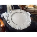 Platou din argint pentru servirea aperitivelor elegant elaborat în stil neoclasic | Portugalia cca.1900