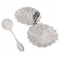 Garnitură din argint pentru condimente și delicatese stilizată în manieră neoclasică |  Italia 