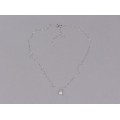 Colier din aur 18k cu pandant decorat cu diamant natural 0.21 CT | atelier Penta Preziosi | cca. 1980 - 1990