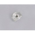 Cercei stud din aur alb 18k decorați cu safire 0.5 CT și diamante naturale 