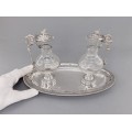 Olivieră Louis XV din argint 950 și cristal | Franța cca. 1838