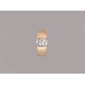 Inel din aur galben 14k și aur alb 18k decorat cu un spectaculos diamant natural 1 CT VVS2 