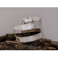 Brătară cuff din argint YAZ din colecția Ancient Symbols by ArtAntik | bijuterie unicat 