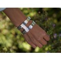 Brătară cuff din argint YAZ din colecția Ancient Symbols by ArtAntik | bijuterie unicat 