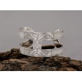 Brătară cuff din argint YAZ din colecția Ancient Symbols by ArtAntik | bijuterie unicat 