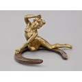 Sculptură Art Nouveau din bronz  „ Le porte bonheur ” - sculptor Georges Recipon pentru Susse Freres - Paris cca. 1910 