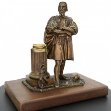 Statuetă din bronz „Michelangelo la lucru” | școala franceză | secol XIX Statuetă din bronz „Michelangelo la lucru” | școala franceză | secol XIX
