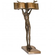 Sculptură în bronz  " Fata carte " - Sorin Purcaru 2021 