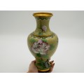 Vază din bronz emailat cloisonné și aurit | atelier Jingfa  | perioadă Chiang Kai | China cca.1960