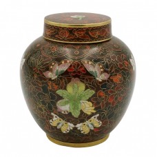 Urnă chinezească din bronz emailat champleve și cloisonne | perioadă Chiang Kai cca.1960 Urnă chinezească din bronz emailat champleve și cloisonne | perioadă Chiang Kai cca.1960