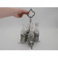 Olivieră neorococo din argint cu flacoane din cristal | atelier Kock & Bergfeld | Germania cca 1885