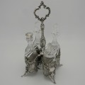 Olivieră neorococo din argint cu flacoane din cristal | atelier Kock & Bergfeld | Germania cca 1885