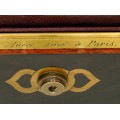 Importantă casetă de voiaj Aucoc Aine a Paris | nécessaire à toilette | argint 950, cristal și lemn ebenizat | Franța cca.1850