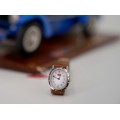 Ceas vintage Bugatti de damă | oțel și piele naturală | mecanism quartz | New Old Stock cca. 1991- 1995