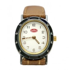 Ceas Bugatti de damă - din seria EB 110 | mecanism quartz | oțel cu finisaje gunmetal & piele naturală | New Old Stock cca, 1991 - 1995 Ceas Bugatti de damă - din seria EB 110 | mecanism quartz | oțel cu finisaje gunmetal & piele naturală | New Old Stock cca, 1991 - 1995