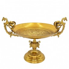 Monumental centru de masă tazza din bronz dore | Franța cca.1870  Monumental centru de masă tazza din bronz dore | Franța cca.1870