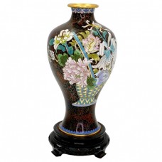 Vază din bronz emailat cloisonné și aurit | atelier Jingfa  - Beijing | cca. 1970 Vază din bronz emailat cloisonné și aurit | atelier Jingfa  - Beijing | cca. 1970