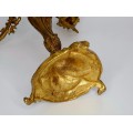 Impozant sfeșnic Rococo din bronz patinat dore | Franța cca. 1900 - 1920
