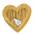 Broșă - pandant statement Yves Saint Laurent | Valentine's |  metal placat cu aur | Made in France 80's