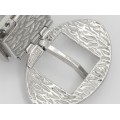 Impresionantă brățară mid-century din argint cu accenet emailate | designer Orlando Paladino Orlandini  pentru UnoAErre | Italia cca 1965