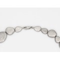 Elegant colier mid-century din argint satinat | Pebble | Statele Unite cca. 1960 - 1970