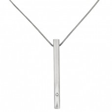 Colier Pianegonda din argint cu pamdant lavalier decorat cu diamant natural | atelier Franco Pianegonda | anii 2020 Colier Pianegonda din argint cu pamdant lavalier decorat cu diamant natural | atelier Franco Pianegonda | anii 2020