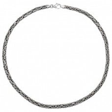 Colier Byzantine manufacturat în argint împletit | model unisex | Bali - Indonezia Colier Byzantine manufacturat în argint împletit | model unisex | Bali - Indonezia