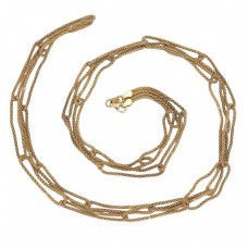 Colier modernist XLong din argint aurit | Italia cca. 1990 Colier modernist XLong din argint aurit | Italia cca. 1990