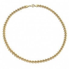Colier chainmaille modernist din argint aurit | Italia anii 2000 Colier chainmaille modernist din argint aurit | Italia anii 2000