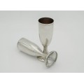 Pereche de cupe din argint pentru șampanie și prosecco |  atelier Argenteria Malinverni |  Milano cca. 1970 - 1980