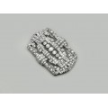 Monumentală broșă Art Deco vieneză din platină decorată cu pletoră de diamante naturale 6.3 CT | în cutia originală de prezenatare a atelierului vienez A.E Kochert | Austria - Viena cca.1930