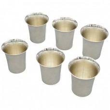 Set de 6 păhărele Kiddush din argint masiv pentru băuturi spirtoase | cca. 1970 Set de 6 păhărele Kiddush din argint masiv pentru băuturi spirtoase | cca. 1970