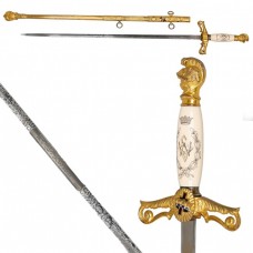 Sabie masonică pentru ceremonie a ordinului Knights Templar ,cu teacă | Statele Unite cca.1900 Sabie masonică pentru ceremonie a ordinului Knights Templar ,cu teacă | Statele Unite cca.1900
