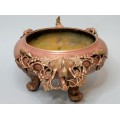 Impresionant vas pentru ars mirodenii din bronz patinat | China - perioadă Qing sec XIX
