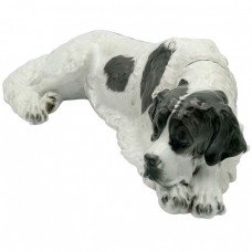 Statuetă Art Deco din porțelan Rosenthal ilustrând un câine Saint Bernard | semnată Fritz Diller | Selb Bavaria - Germania cca.1922  Statuetă Art Deco din porțelan Rosenthal ilustrând un câine Saint Bernard | semnată Fritz Diller | Selb Bavaria - Germania cca.1922
