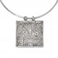 Colier choker accesorizat cu o veche amuletă indiană Ganesha | British Raj - India