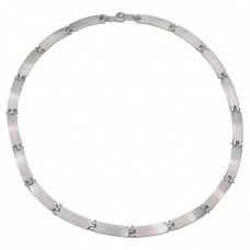 Colier choker Esprit din argint cu accente satinate | design contemporan anii 2000 Colier choker Esprit din argint cu accente satinate | design contemporan anii 2000