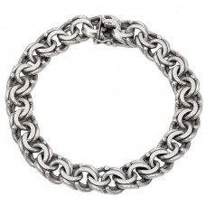 Brățară chainmaille Bismark unisex manufacturată în argint  Brățară chainmaille Bismark unisex manufacturată în argint