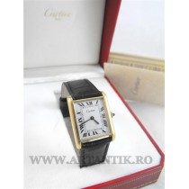 ceas vintage CARTIER mecanic . TANK/must de cartier VERMEIL. in cutie!