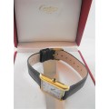 ceas vintage CARTIER mecanic . TANK/must de cartier VERMEIL. in cutie!